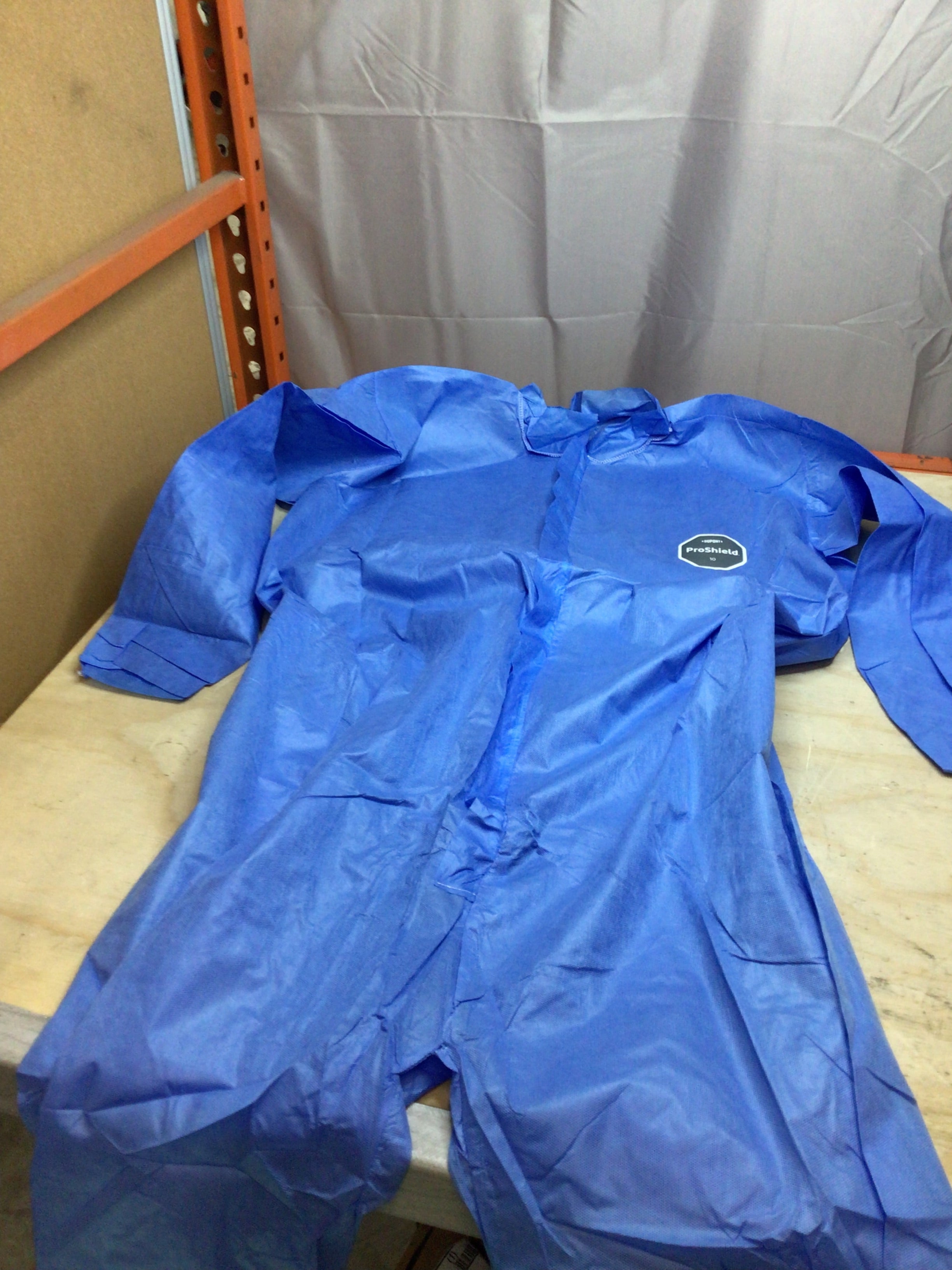 DUPONT ProShield 10, 3XL, 25 PK Collared Disposable Coveralls, SMS, Serged Seam (8129004077294)